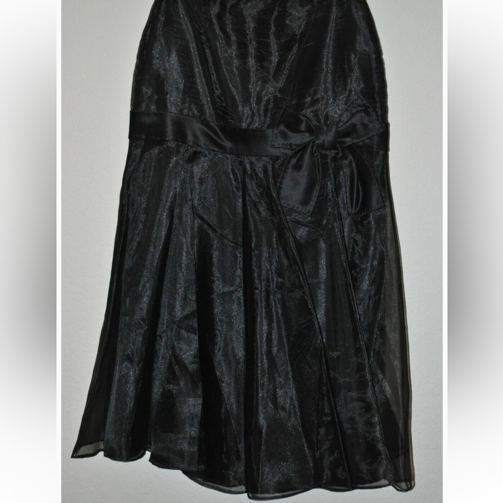Vintage Victor Costa 80s taffeta overlay BOW skirt midi length stunning skirt